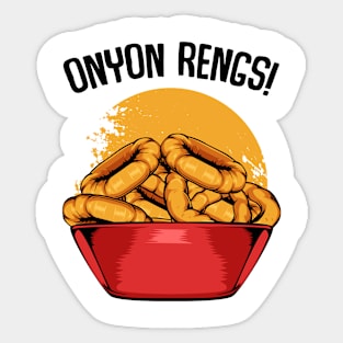 Onion Rings Sticker